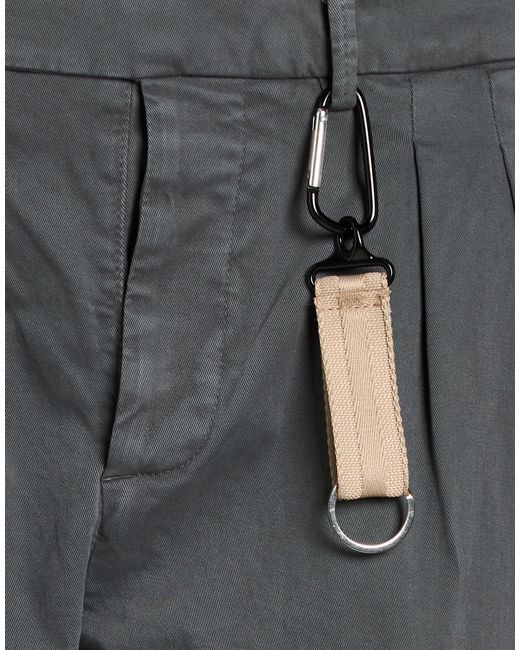 Manuel Ritz Gray Pants Cotton, Elastane for men