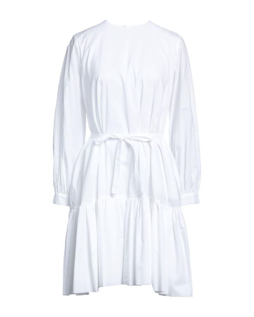 L'Autre Chose White Midi Dress