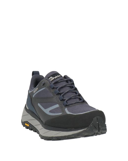 Jack Wolfskin Black Sneakers Textile Fibers, Synthetic Material