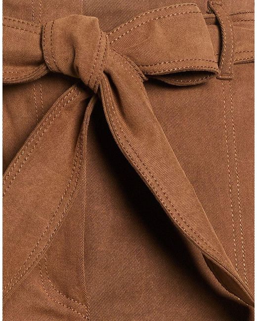 ANDAMANE Brown Pants Cotton, Elastane