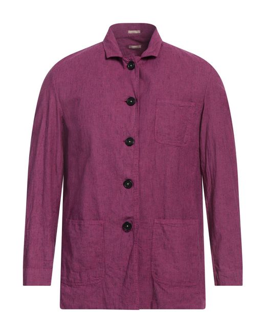 Massimo Alba Hemd in Purple für Herren