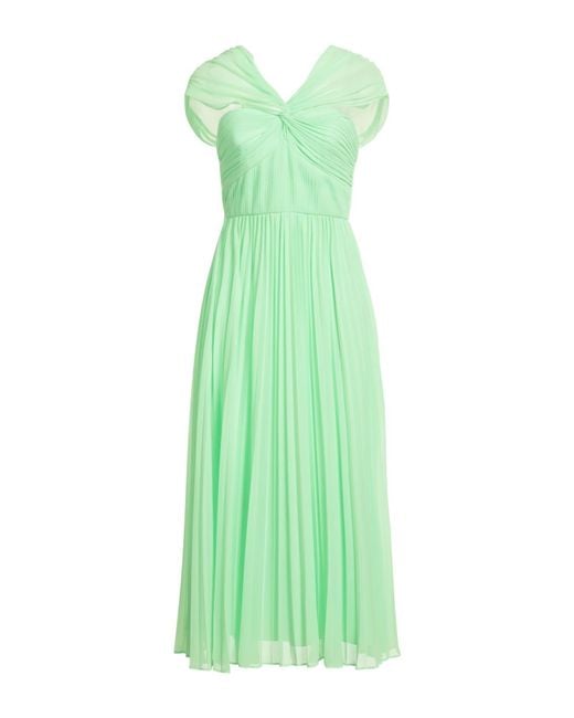 Self-Portrait Green Midi Dress