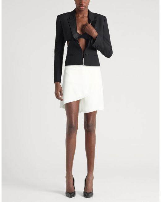 Courreges White Shorts & Bermuda Shorts Polyester, Polyamide, Elastane