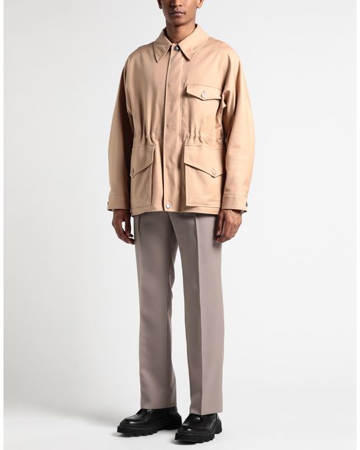 Burberry Natural Camel Jacket Cotton for men