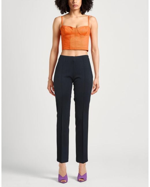 Caractere Blue Midnight Pants Viscose, Polyamide, Elastane