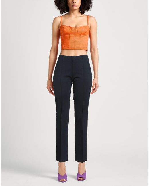 Caractere Blue Midnight Pants Viscose, Polyamide, Elastane