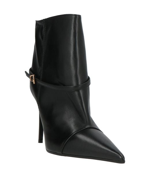 Lella Baldi Black Ankle Boots Leather