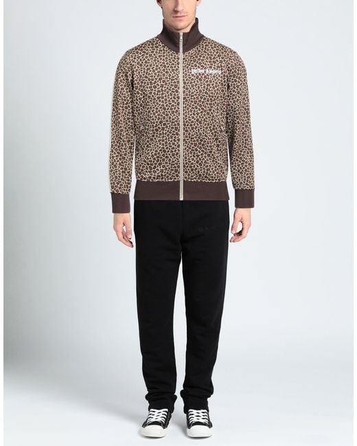 Palm Angels Brown Sweatshirt for men