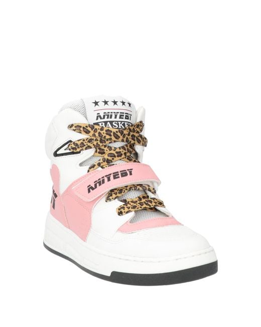 Aniye By Pink Sneakers Leather, Textile Fibers