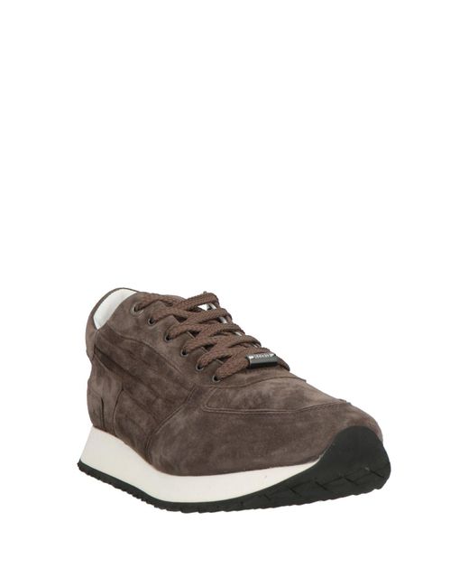 Moorer Brown Sneakers Leather for men