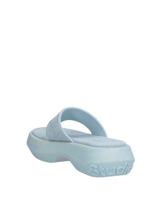Acne Blue Thong Sandal