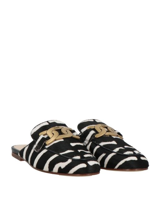 Tod's Black Mules & Clogs