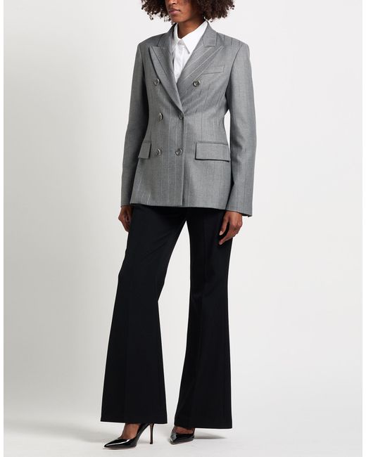 ANDAMANE Gray Blazer Polyester, Viscose, Elastane