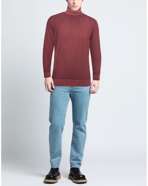 Crossley Red Turtleneck for men