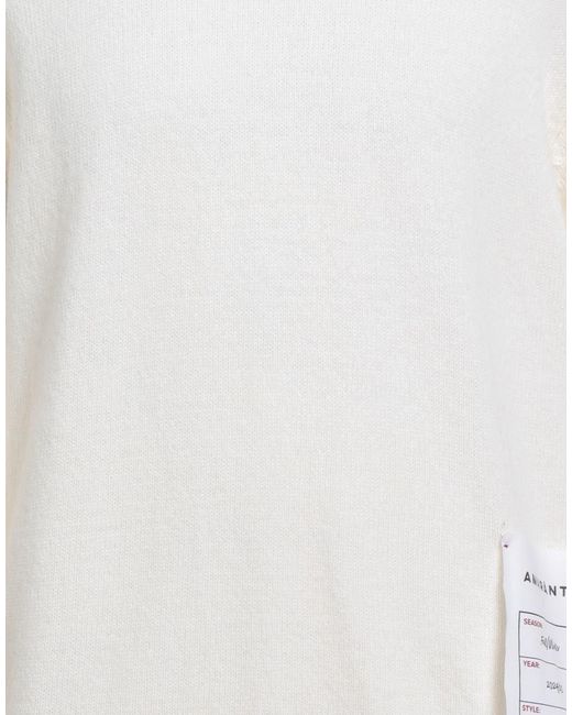 Amaranto White Sweater for men