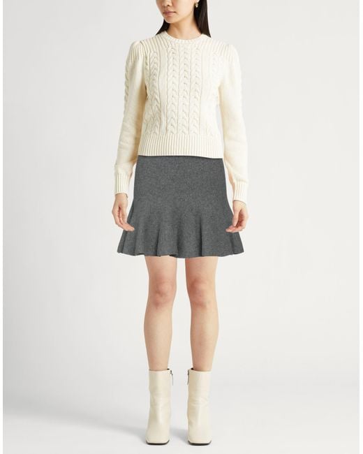 Jil Sander Gray Mini Skirt