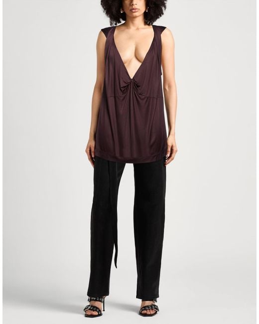 Dries Van Noten Purple Top Viscose