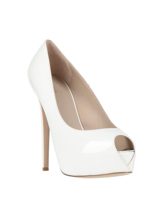 Le Silla White Pumps