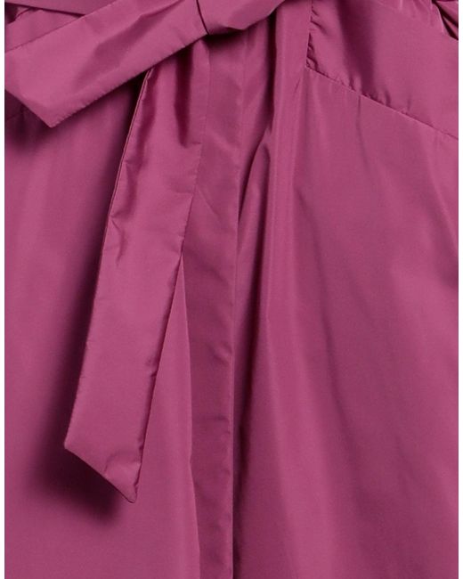 Herno Purple Overcoat & Trench Coat