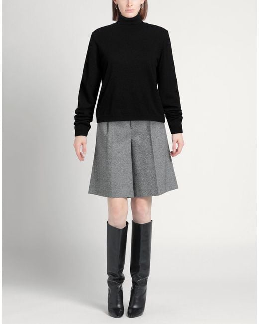 Another Label Black Turtleneck Wool, Viscose, Polyamide, Cashmere