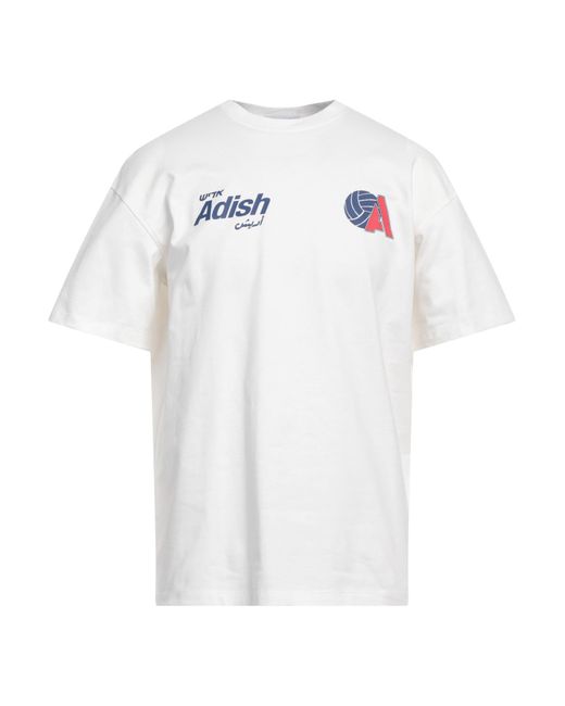 Adish White T-shirt for men