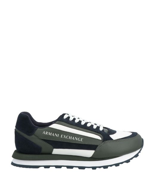Armani Exchange Green Sneakers for men