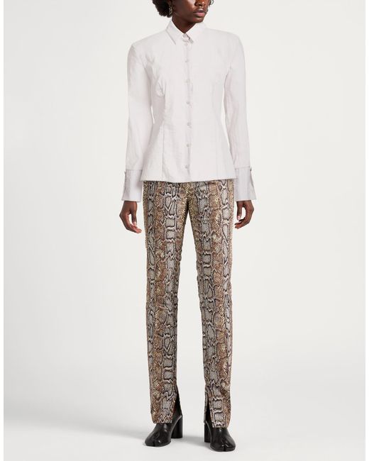 Patrizia Pepe White Shirt Polyamide, Elastane