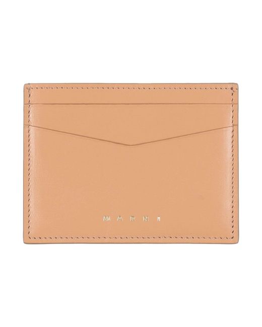 Marni Natural Cardholder Cow Leather