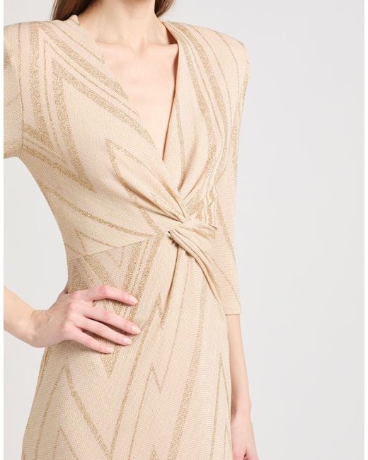 Liu Jo Natural Maxi Dress Polyamide, Polyester, Elastane