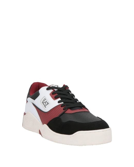 EA7 Pink Sneakers Cow Leather for men