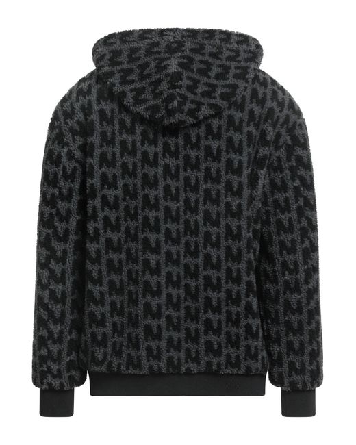 MSGM Black Jacket Polyester, Acrylic for men
