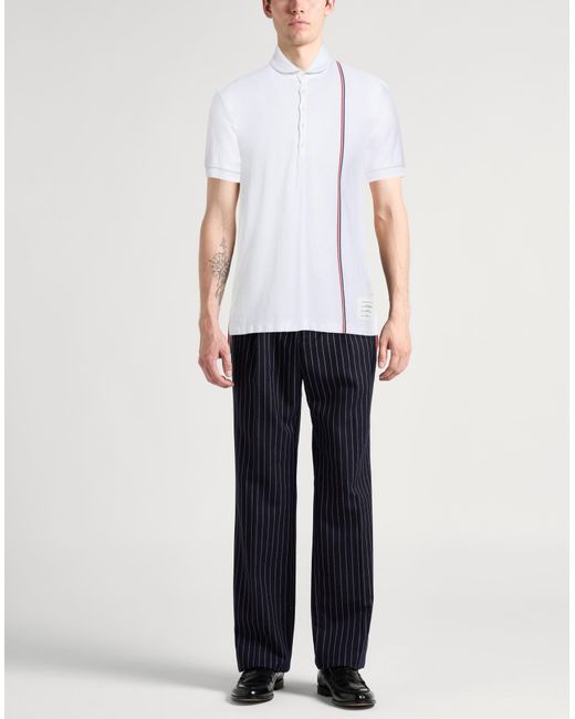 Thom Browne White Polo Shirt for men