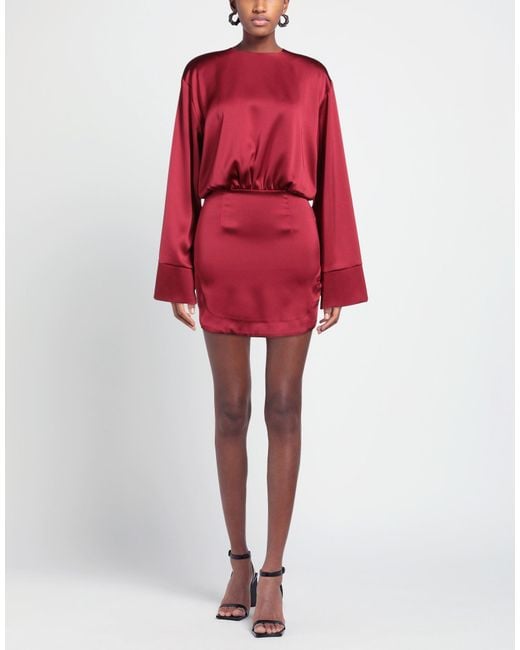 ACTUALEE Red Mini Dress