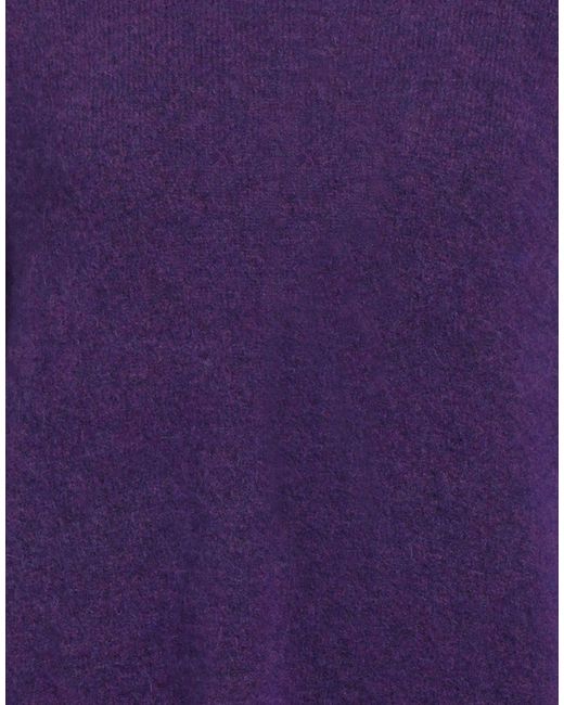 CESAR CASIER Purple Sweater Polyamide, Wool, Alpaca Wool, Elastane