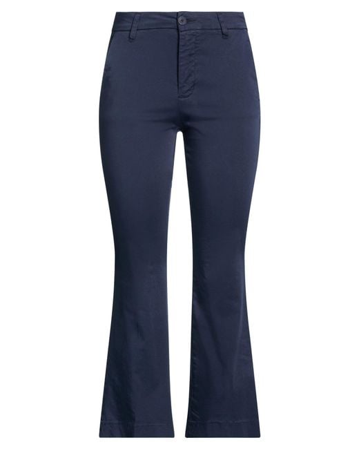 White Wise Blue Pants