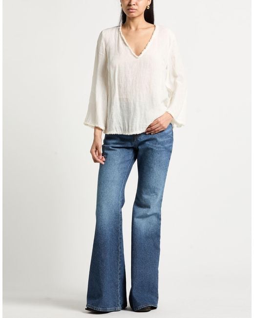 120% Lino White Top