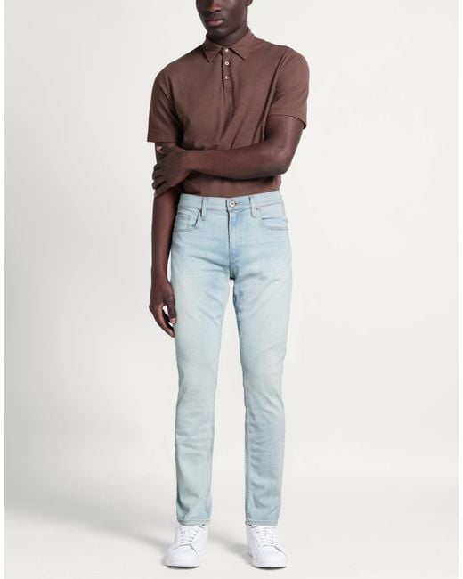 PAIGE Blue Jeans Rayon, Cotton, Polyester, Elastane for men
