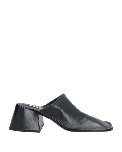 Jil Sander Black Mules & Clogs