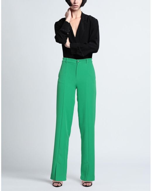 Chiara Ferragni Green Trouser