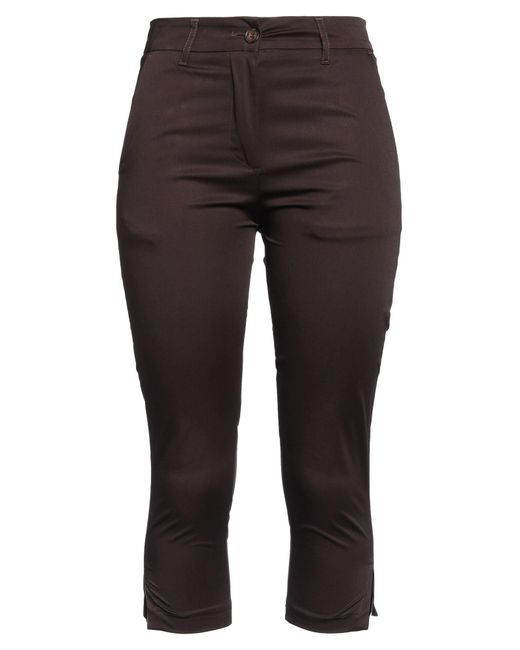 Alpha Studio Brown Cropped Trousers