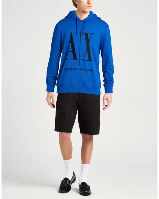 ARMANI EXCHANGE Blue Sweatshirt for men