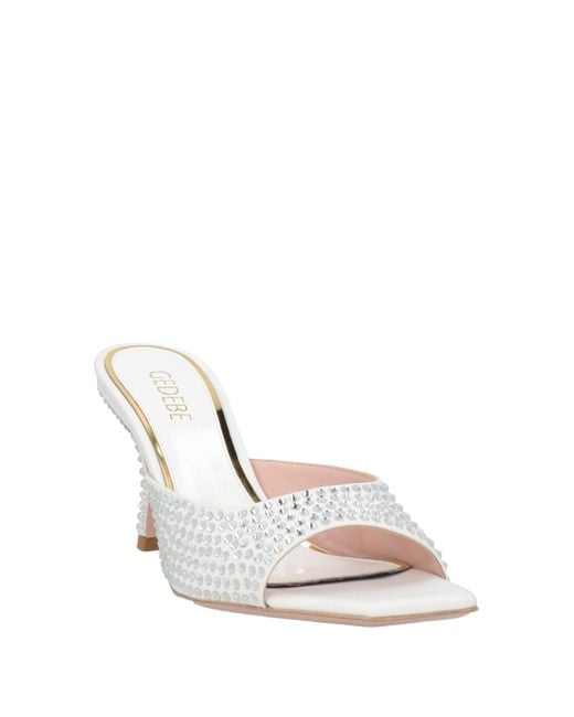 Gedebe White Sandals