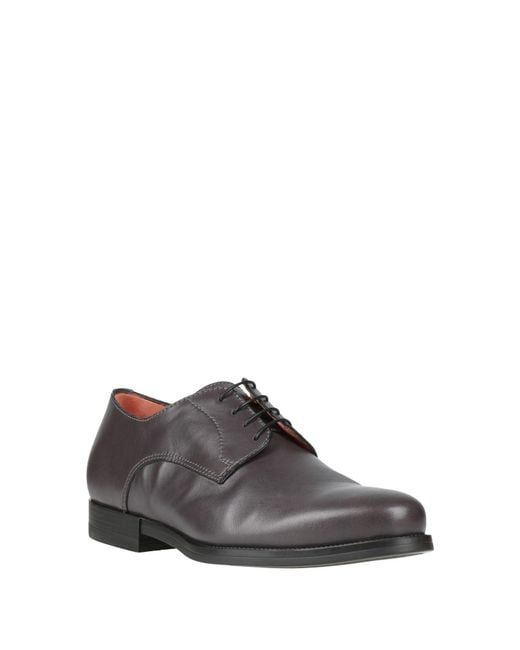 Stringate di Santoni in Gray da Uomo