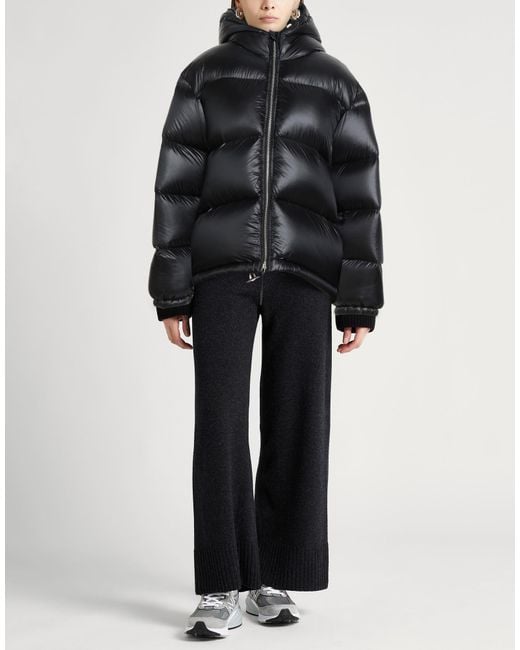 Jil Sander Black Puffer Polyamide, Calfskin