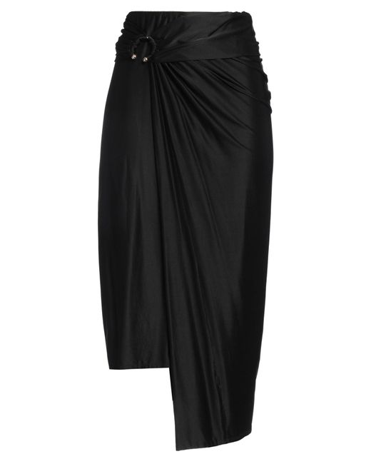 Rabanne Black Midi Skirt Viscose, Elastane