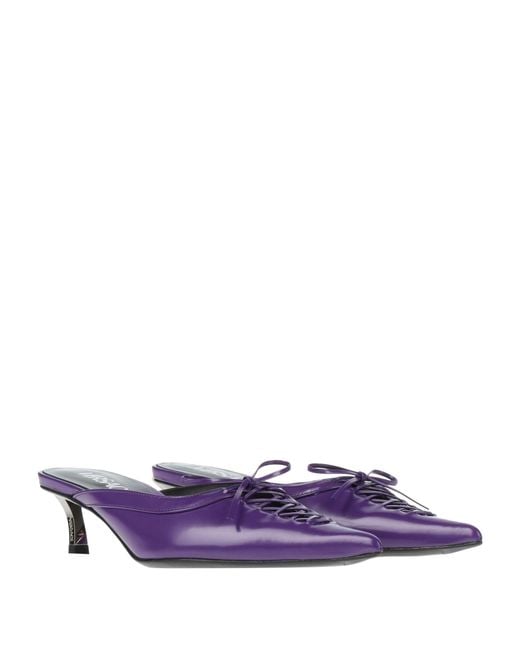 Versace Purple Mules & Clogs