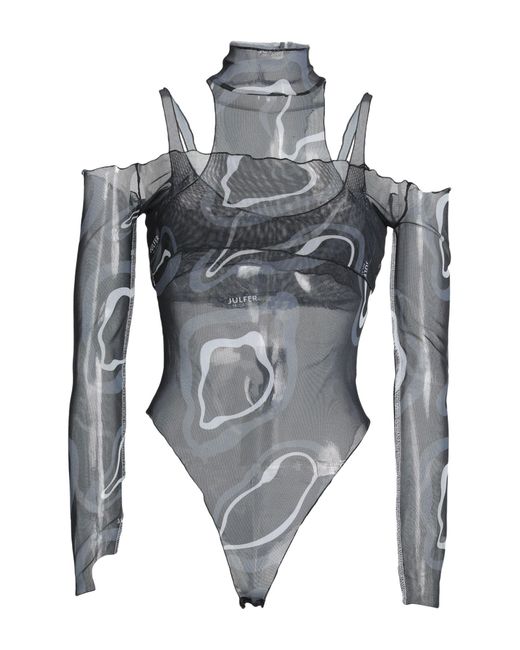 Julfer Gray Bodysuit