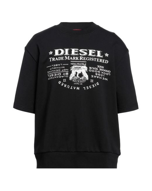 DIESEL Black Sweatshirt for men