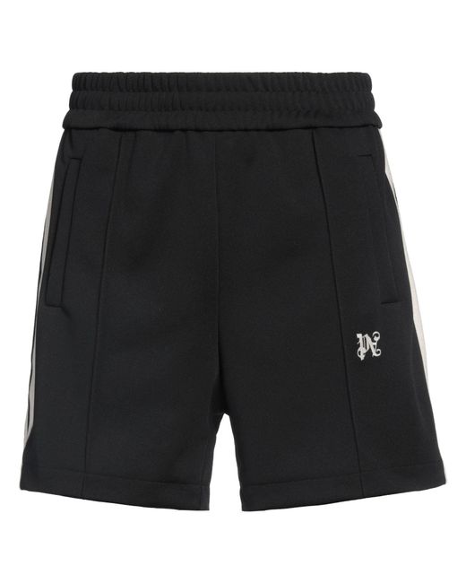 Palm Angels Black Shorts & Bermuda Shorts Polyester for men