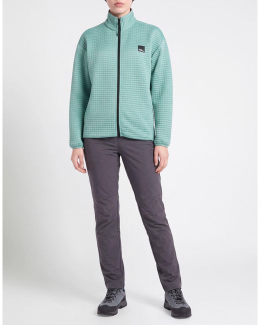 Jack Wolfskin Green Sweatshirt Polyester, Elastane